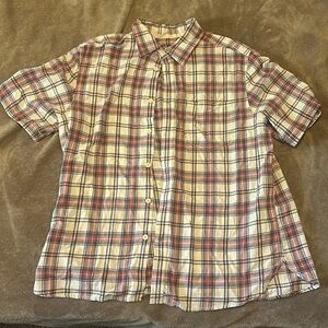 Mossimo supply co plaid dress shirt short sleeve